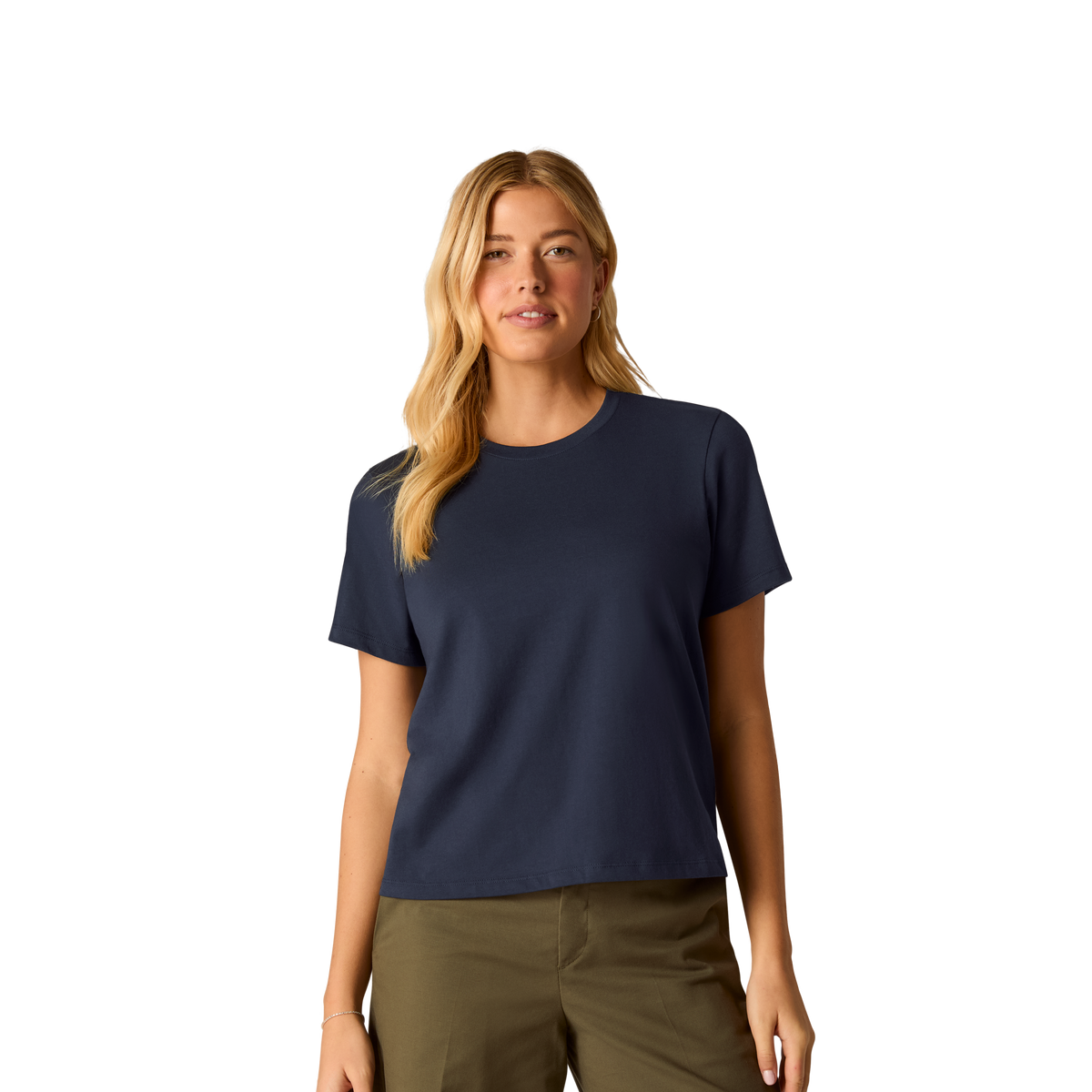 Women's Pima Cotton Crew Neck T-Shirt