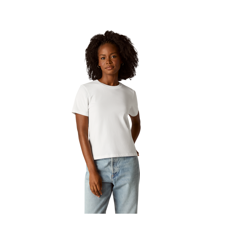 Women's Pima Cotton Crew Neck T-Shirt U9