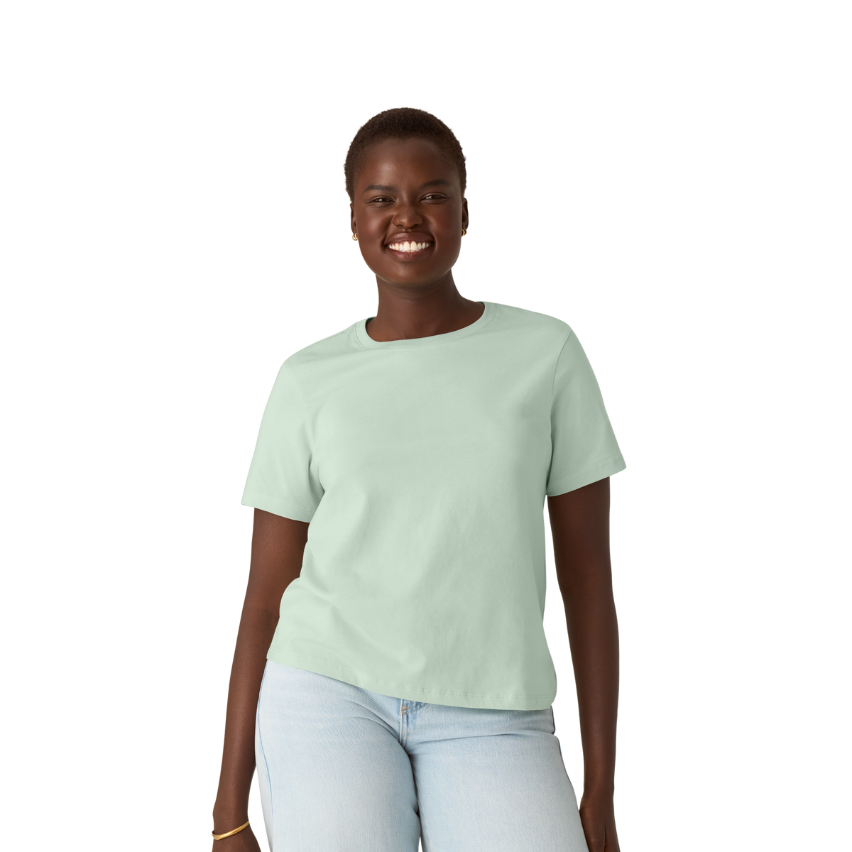Women's Pima Cotton Crew Neck T-Shirt